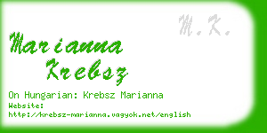 marianna krebsz business card